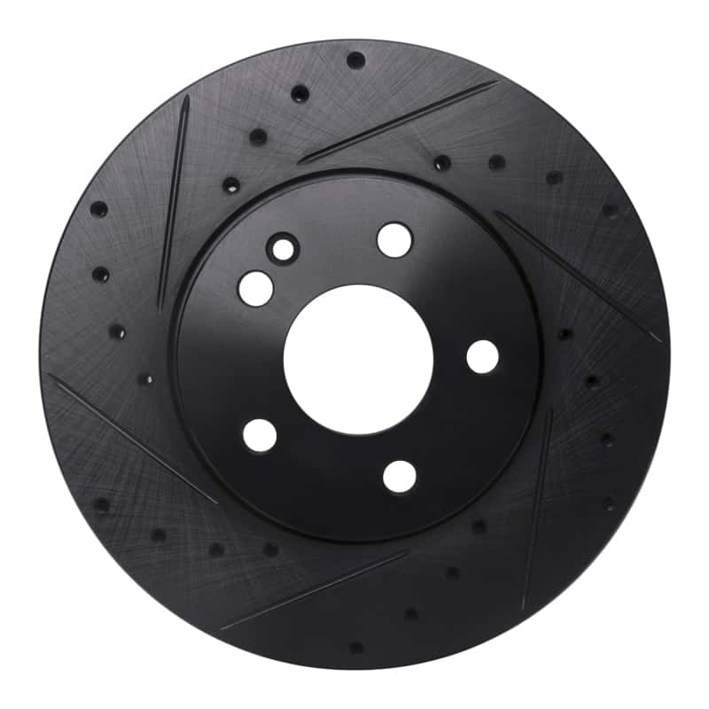 R1 Concepts — R1 16-23 Mercedes-Benz Viano (Mexico) Front Left Drilled & Slotted Black Brake Rotor
R1 Brake Rotor Drill - view 1