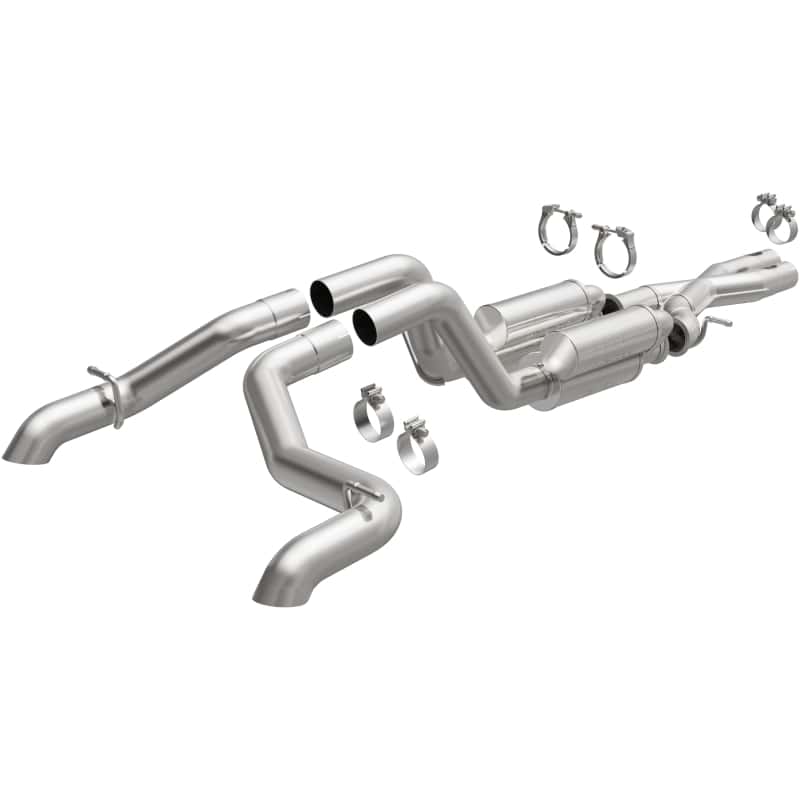Magnaflow — MagnaFlow Cat-Back 2021 Jeep Wrangler 6.4L Rock Crawler Series Dual Exit Stainless Exhaust - view 2