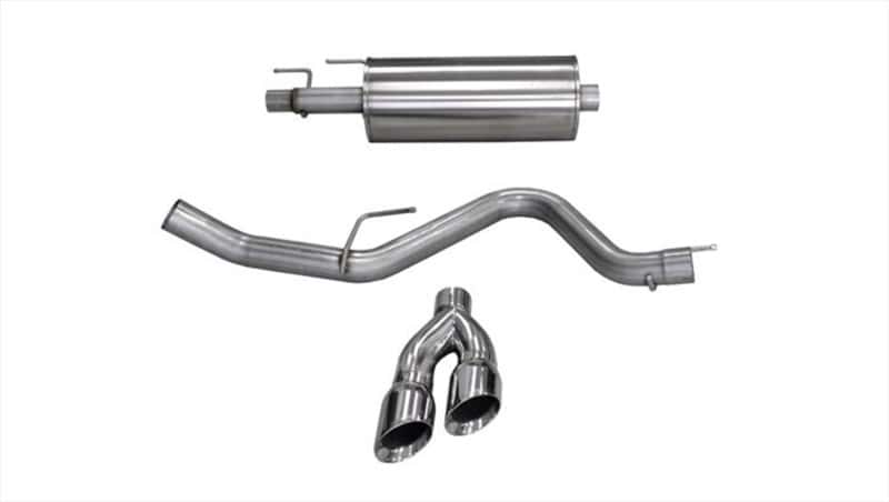 CORSA Performance — Corsa 15-20 Ford F-150 3.5L Eco (Super Crew Cab) Polished Sport Single Side Dual 4in Tips CB Exh
Exhaust - view 1