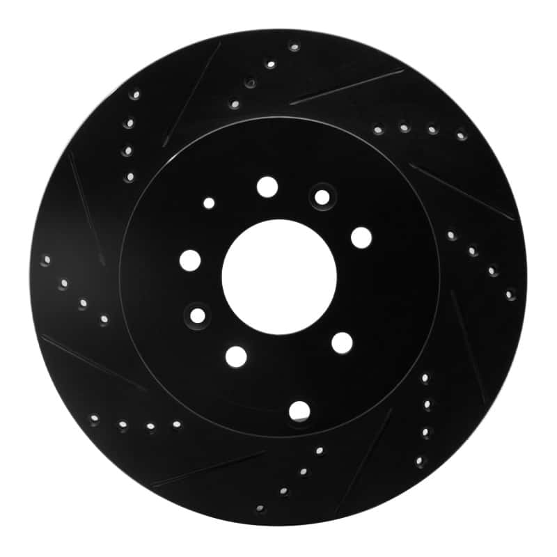 R1 Concepts — R1 07-15 Mazda CX-9 Rear Left Drilled & Slotted Black Brake Rotor
R1 Brake Rotor Drill - view 1