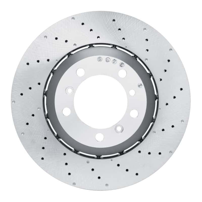 DFC — DFC 10-11 Porsche 911 Right Rear Drilled Hi-Carbon Alloy Geomet Coated Rotor
DFC Brake Rotor - view 1