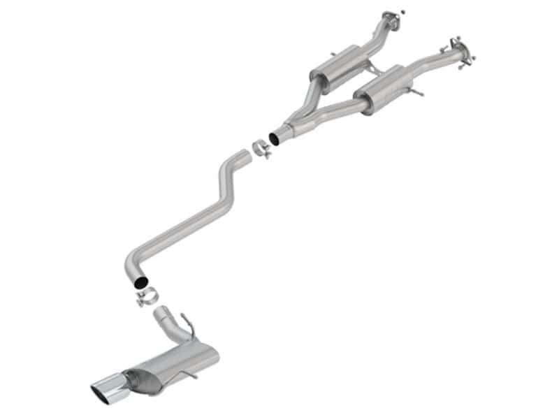 Borla — Borla 14-18 Jeep Grand Cherokee 3.6L A/T 4DR S-Type 2.5in Catback Exhaust w/Polished Tip
Cat-Back System - view 2