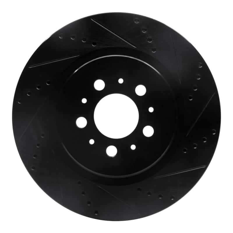 R1 Concepts — R1 04-07 Volvo V70 Rear Right Drilled & Slotted Black Brake Rotor
R1 Brake Rotor Drill - view 1