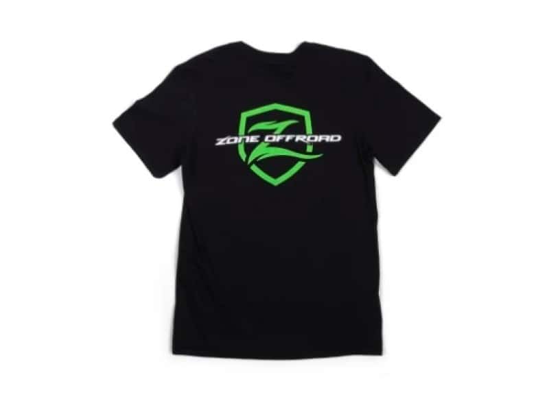 Zone Offroad — Zone Offroad Black Premium Cotton T-Shirt - Green Logo - XL - view 1