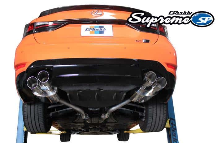 GReddy — GReddy 2015+ Lexus GS-F Dual 63.5mm Supreme SP Axle-Back Exhaust w/ Quad Offset Tips - view 2