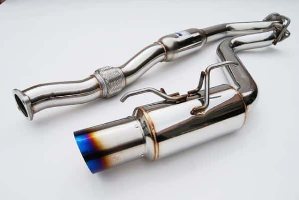 Invidia — Invidia 08+ WRX Hatch 76mm REGULAR Titanium Tip Cat-back Exhaust - view 1