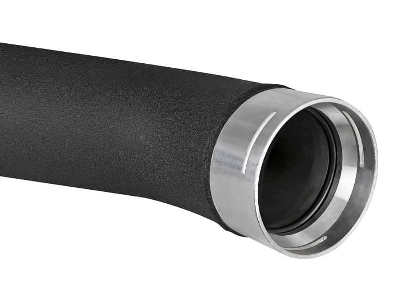 aFe — aFe Bladerunner 3.5in-3in Intercooler Cold Side Tube Black - 18-19 Ford F-150 V6-3.0L (td)
Cold Charge Pipe - view 3