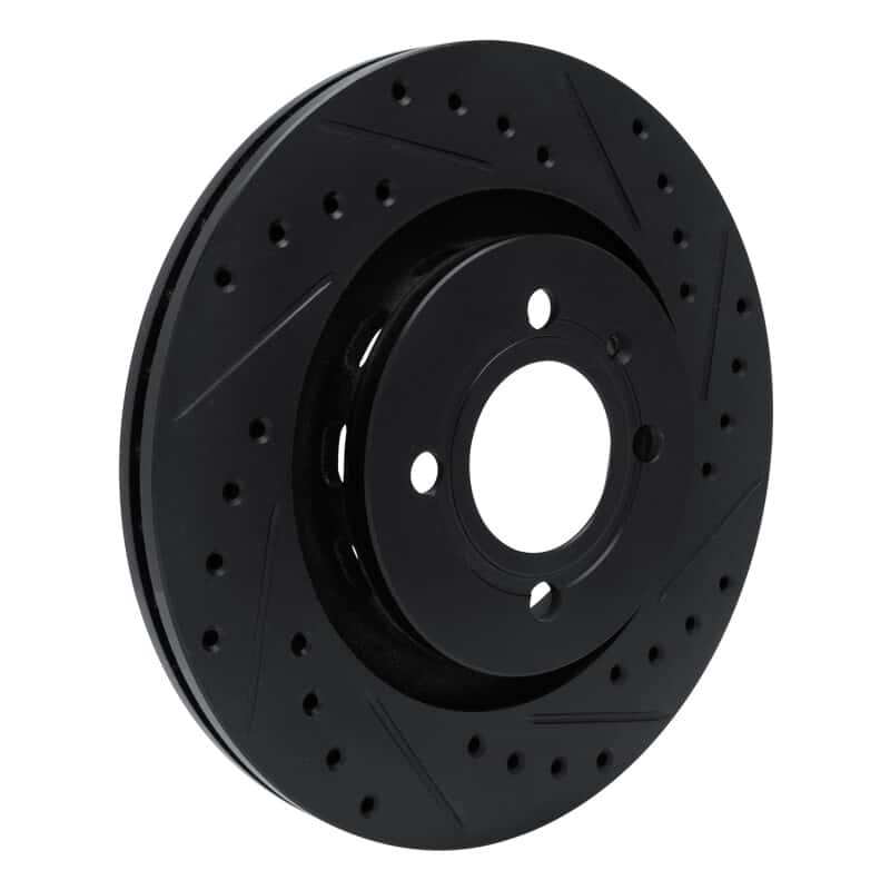R1 Concepts — R1 90-93 Volkswagen CORRADO Front Right Drilled & Slotted Black Brake Rotor
R1 Brake Rotor Drill - view 2