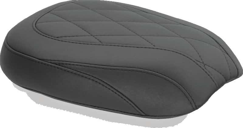 Mustang Motorcycle — Mustang 11-13 Harley Blackline, 12-17 Slim/Slim S Wide Tripper Passenger Seat Diamond Stitch - Blac - view 2