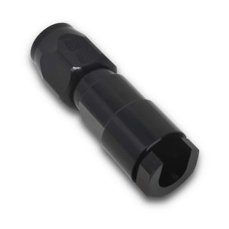 Russell — Russell Performance 3/8in SAE Quick Disc Female to -6 Hose Black Straight Hose End
Hose End - view 6