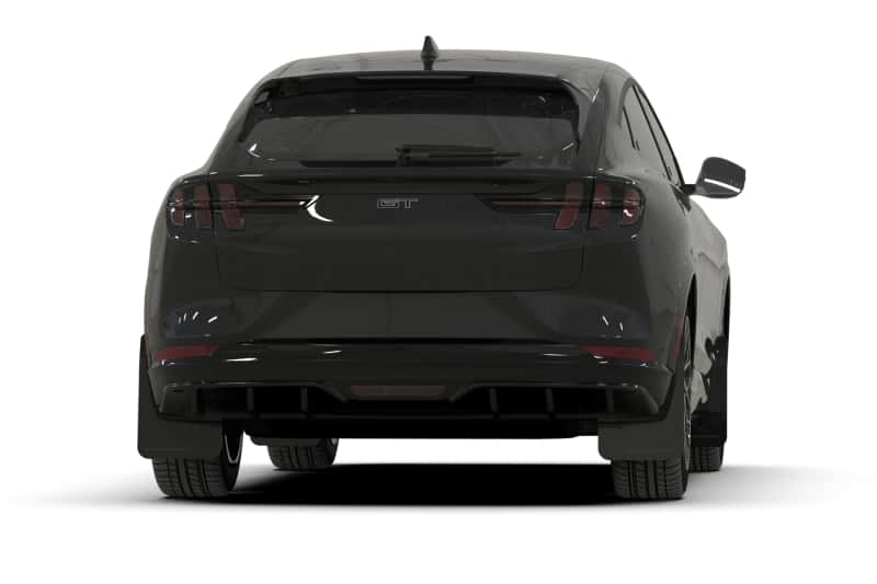 Rally Armor — Rally Armor 21-25 Ford Mustang Mach-E/GT/Rally Black Mud Flap w/White Logo
Mud Flap - view 4