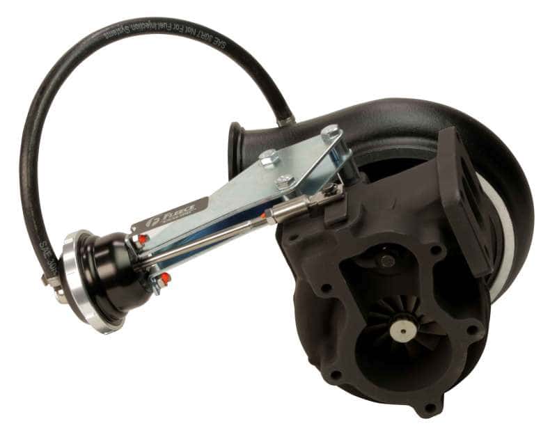 Fleece Performance — Fleece Performance 94-02 HX35 63mm FMW Holset Cheetah Turbocharger
Turbo - view 4