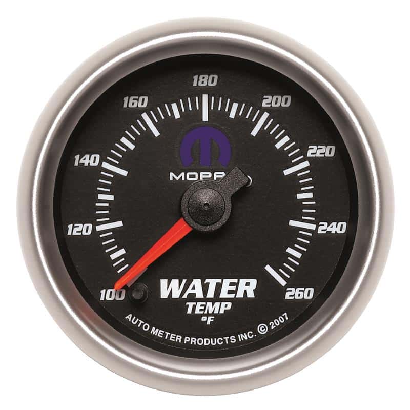 AutoMeter — AutoMeter Gauge Water Temp 2-1/16in. 100-260 Deg. F Digital Stepper Motor Black Mopar
MOPAR #77060053, 2-1 - view 2