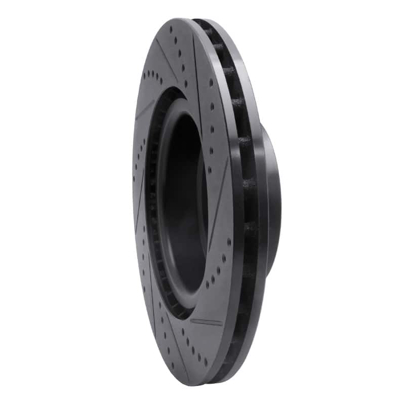 R1 Concepts — R1 06-12 Land Rover Range Rover Front Left Drilled & Slotted Black Brake Rotor
R1 Brake Rotor Drill - view 4