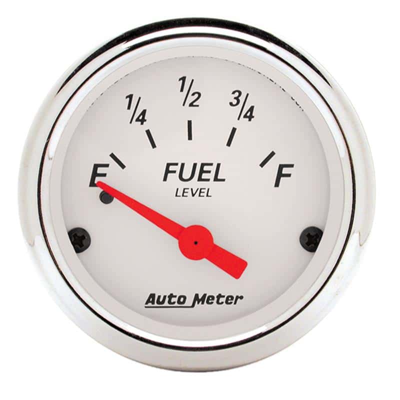 AutoMeter — Autometer Arctic White 52mm 0-30 OHM Short Sweep Electronic Fuel Level Gauge
GA 2" FUEL 0-30 AW - view 1