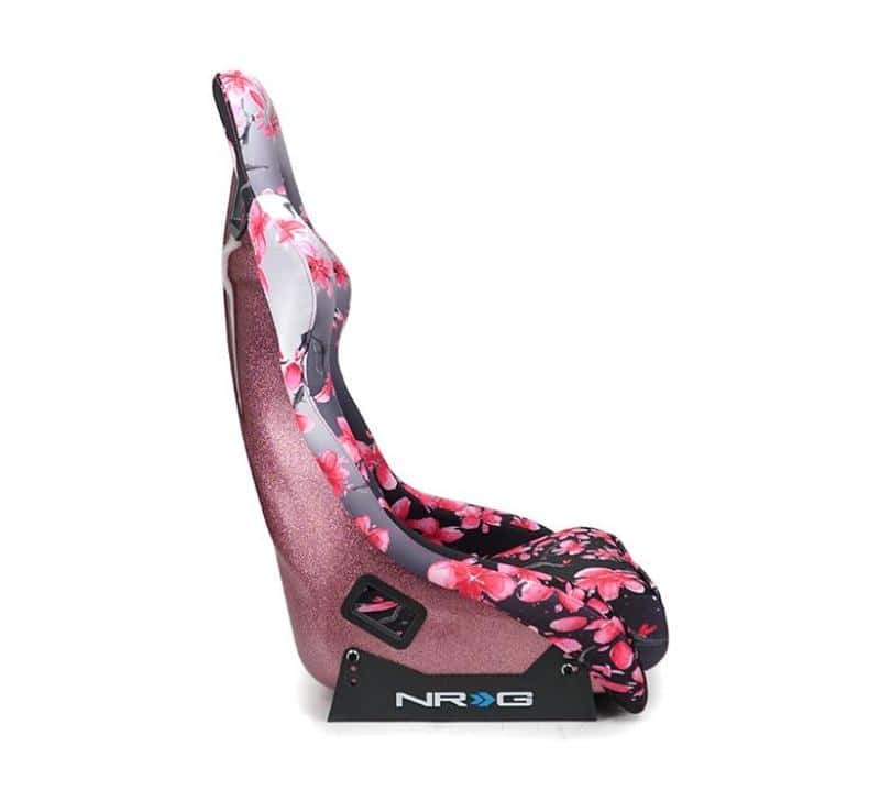 NRG — NRG FRP Bucket Seat PRISMA Japanese Cherry Blossom Edition W/ Pink Pearlized Back - Medium - view 2