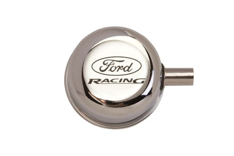 Ford Racing — Ford Racing Chrome Breather Cap W/ Ford Racing Logo - view 2