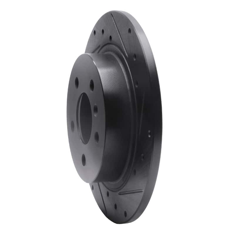 R1 Concepts — R1 06-11 Buick Lucerne Rear Right Drilled & Slotted Black Brake Rotor
R1 Brake Rotor Drill - view 2