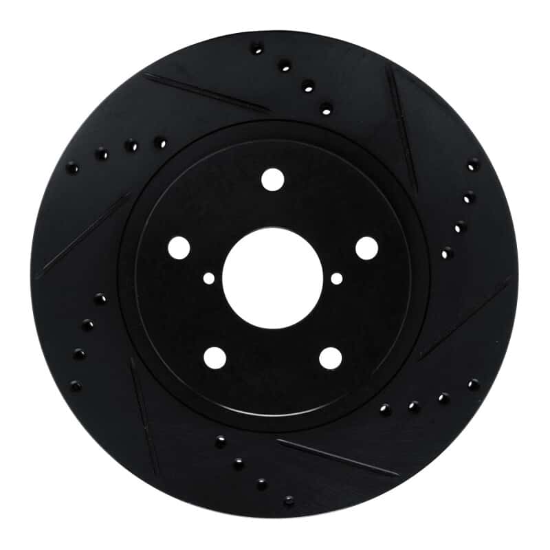 R1 Concepts — R1 -24 Subaru Forester Front Right Drilled & Slotted Black Brake Rotor
R1 Brake Rotor Drill - view 1