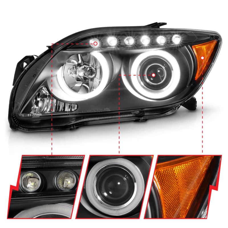 ANZO — ANZO 2005-2010 Scion Tc Projector Headlights w/ Halo Black (CCFL)
Head Light Set
HdLtSet - view 10