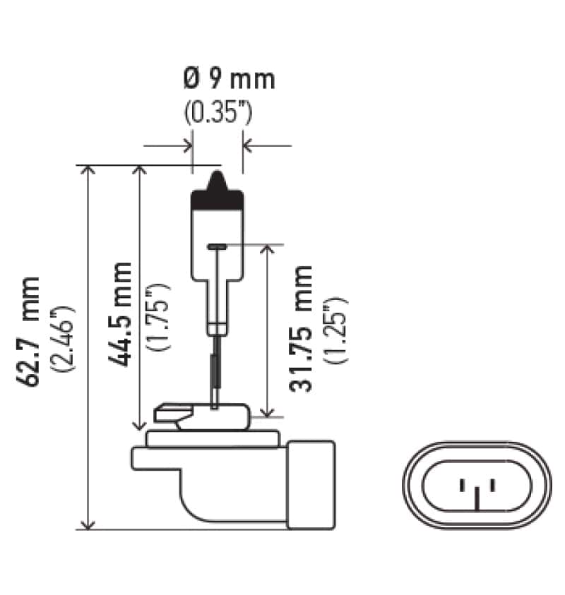 Hella — Hella Optilux 881 12V Xenon Yellow XY Bulb
881 Halogen Bulb
Bulb - view 16