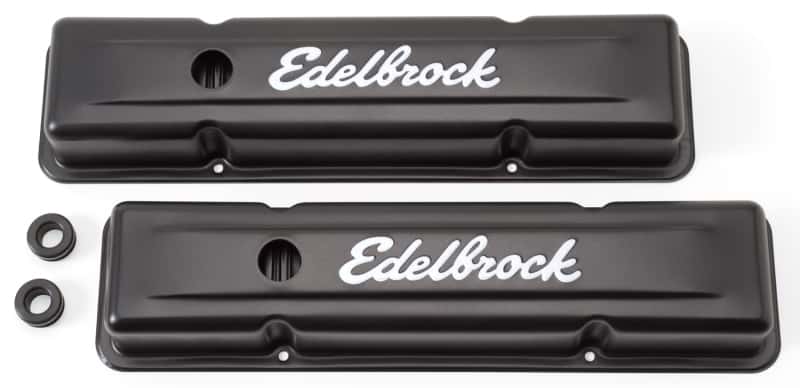 Edelbrock — Edelbrock Valve Cover Signature Series Chevrolet 1959-1986 262-400 CI V8 Low Black
CHROME/PRO-FLO - view 1