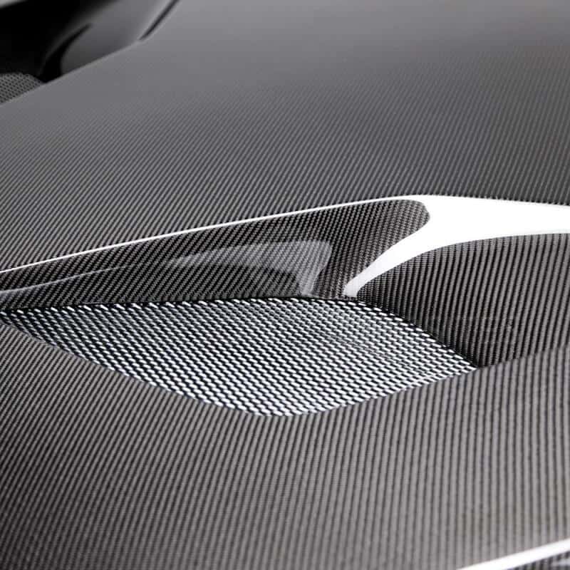 Anderson Composites — Anderson Composites 15-17 Ford Mustang (Excl. GT350/GT350R) Type-TT Double Sided Hood - view 4