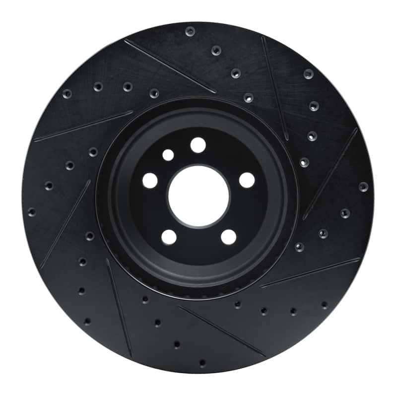 R1 Concepts — R1 20-25 Jaguar E-Pace Front Left Drilled & Slotted Black Brake Rotor
R1 Brake Rotor Drill - view 5