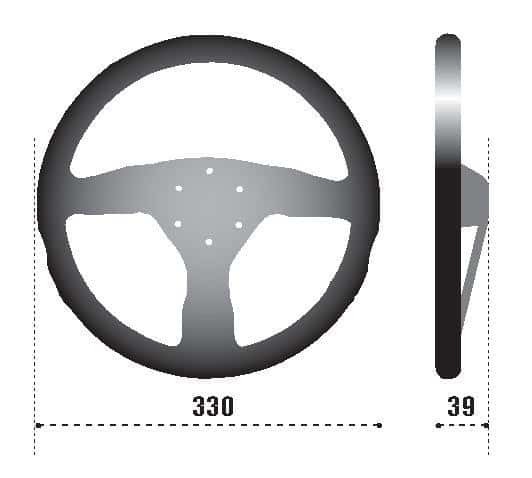 SPARCO — Sparco Steering Wheel 383 Suede Black - view 3