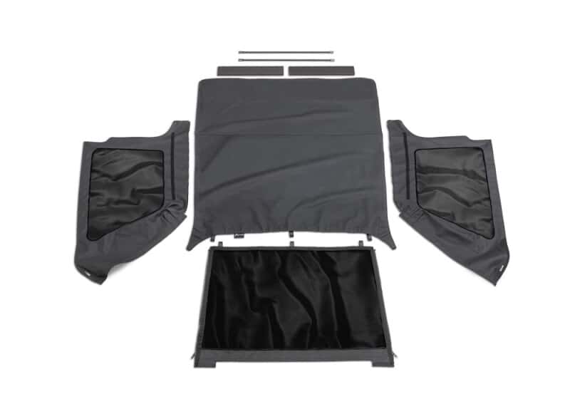 Rampage — Rampage 1997-2006 Jeep Wrangler(TJ) Excludes LJ Unlimited Frameless Soft Top Kit - Black Diamond
Frameless Soft Tp Kt
Top-Soft - view 1