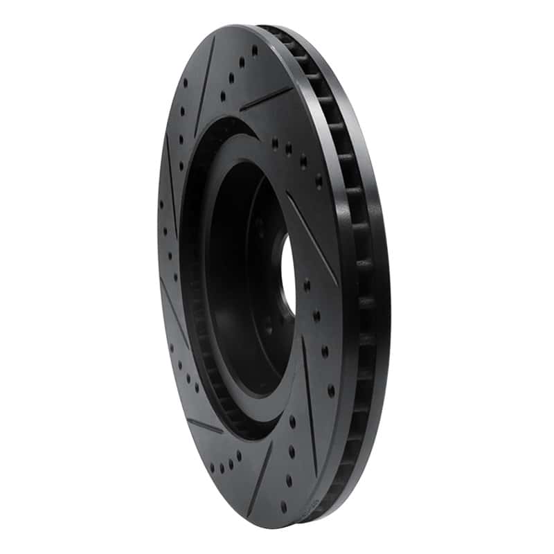 R1 Concepts — R1 -24 Subaru Forester Front Right Drilled & Slotted Black Brake Rotor
R1 Brake Rotor Drill - view 4