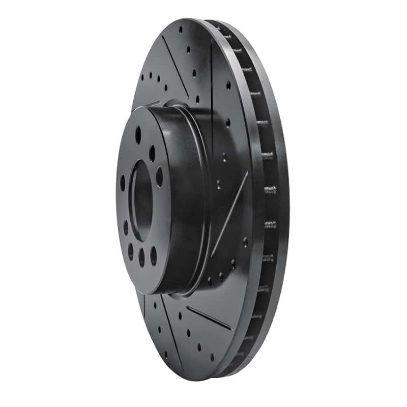 R1 Concepts — R1 00-06 BMW X5 Front Right Drilled & Slotted Black Brake Rotor
R1 Brake Rotor Drill - view 2