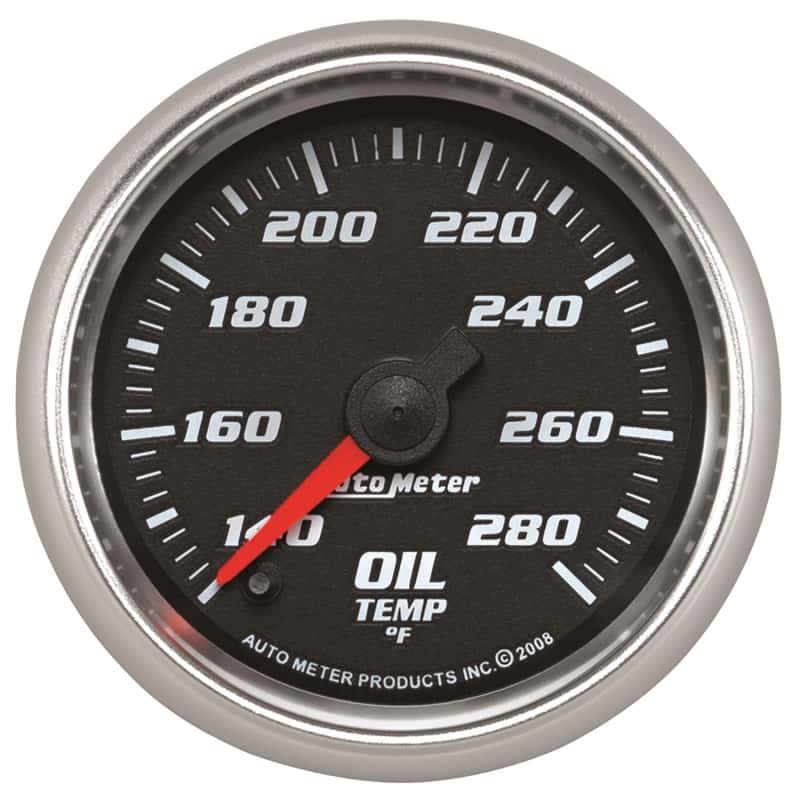 AutoMeter — Autometer Pro-Cycle Gauge Oil Temp 2 1/16in 140-280f Digital Stepper Mo
2" OILT STPR PC CB - view 1