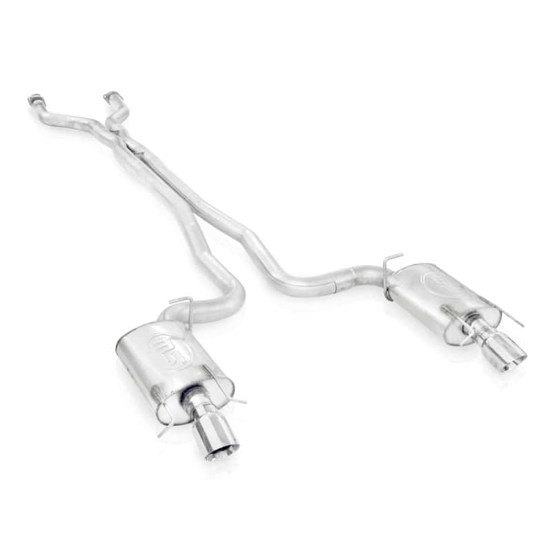 Stainless Works — Stainless Works 2009-15 Cadillac CTS-V Sedan 3in Catback System X-Pipe S-Tube Mufflers 4in Tips
Exhaust System - view 2