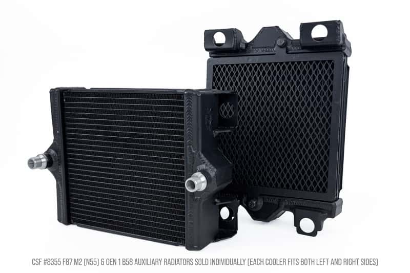 CSF — CSF BMW F87 M2 and Gen 1 B58 High Performance Auxiliary Radiator
CSF Aux Radiator - view 2