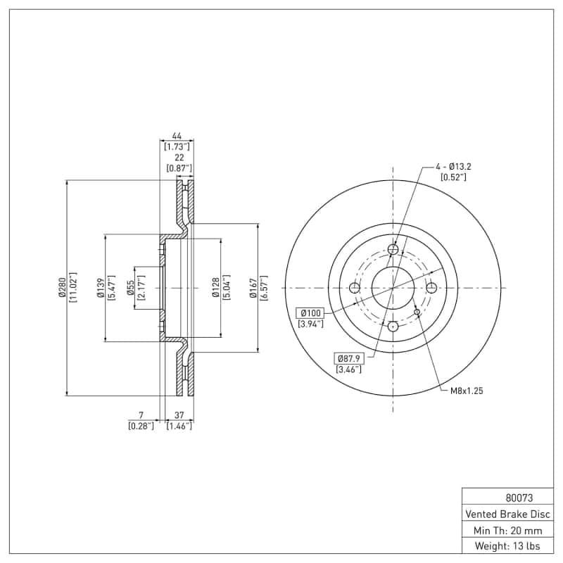 DFC — DFC 16-25 Mazda MX-5 Miata Front Brake Rotor
DFC Brake Rotor - view 6
