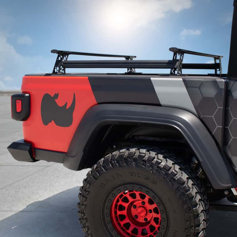 Go Rhino — Go Rhino 20-22 Jeep Gladiator JT/16-22 Toy. Tacoma/05-21 Nssn Frontier XRS Cross Bars Kit - Tex. Blk
XRS Bed Cross Rails - view 7
