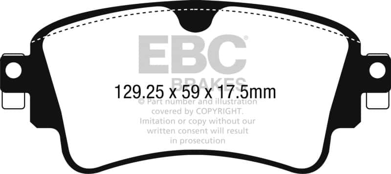 EBC — EBC 2018+ Audi S4 / 2017+ Audi S5 Bluestuff Rear Brake Pads
Disc Brake Pad - view 4
