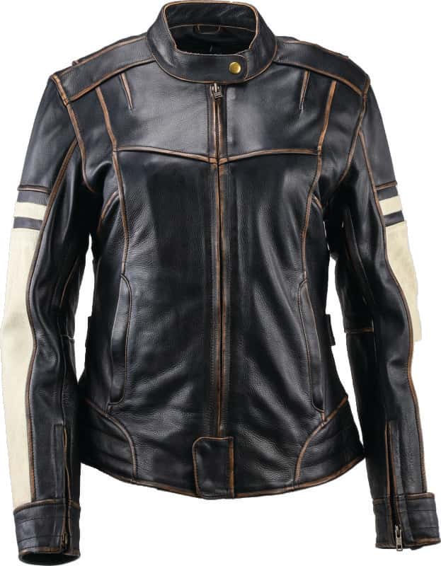 Kuryakyn — Kuryakyn Leather By River Road Dame Vintage Leather Jacket Black Womens - Small - view 1