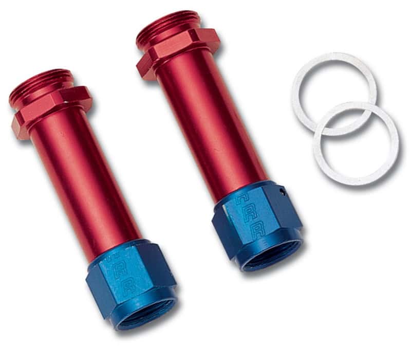Russell — Russell Performance -8 AN Carb Inlet Fittings (2 pcs.) (Red/Blue)
CrbAdptFitting - view 1