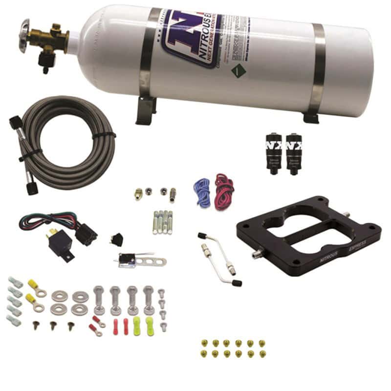 Nitrous Express — Nitrous Express Q-Jet/Holley Spread Bore Hitman Nitrous Kit (100-150-200HP) w/15lb Bottle
Injection System Kit
N2OSys - view 2
