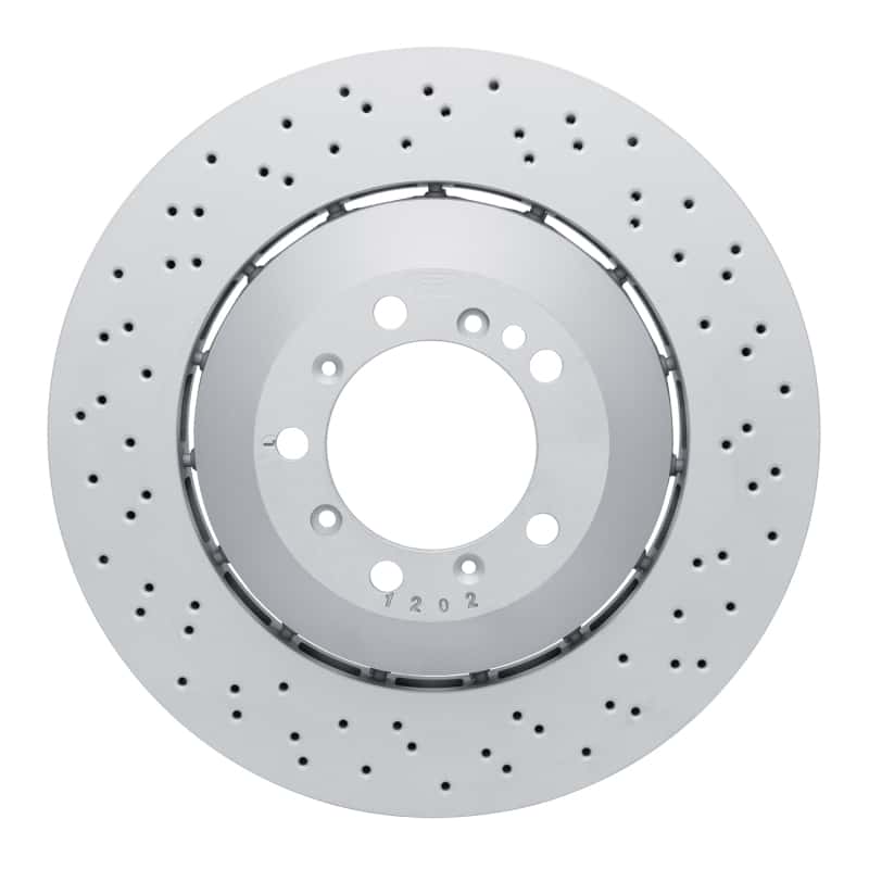 DFC — DFC 16-23 Porsche Cayman Right Front Drilled Hi-Carbon Alloy Geomet Coated Rotor
DFC Brake Rotor - view 1