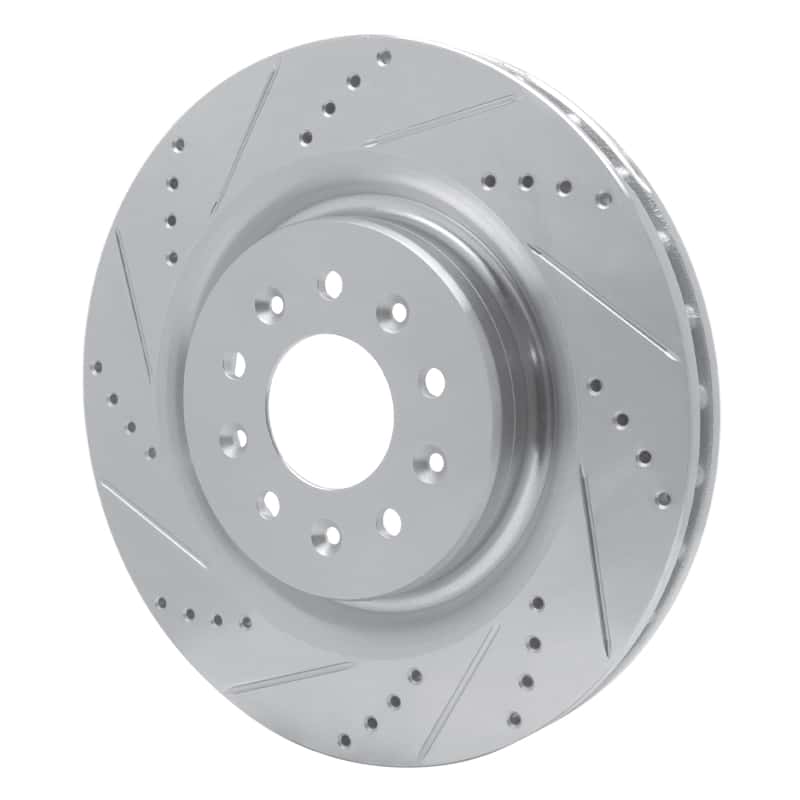 R1 Concepts — R1 00-06 Jaguar XJR Front Left Drilled & Slotted Silver Brake Rotor
R1 Brake Rotor Drill - view 2