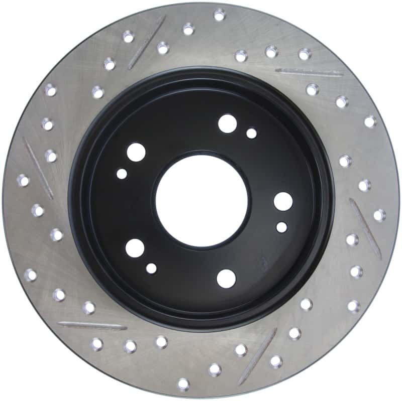 Stoptech — StopTech 06-09 Honda Civic Ex/Si Slotted & Drilled Left Rear Rotor
Disc Brake Rotor
Slot/Drill Rotor - view 3