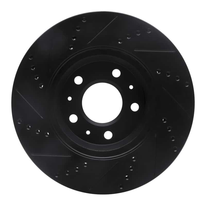 R1 Concepts — R1 03-08 Cadillac STS Front Right Drilled & Slotted Black Brake Rotor
R1 Brake Rotor Drill - view 5
