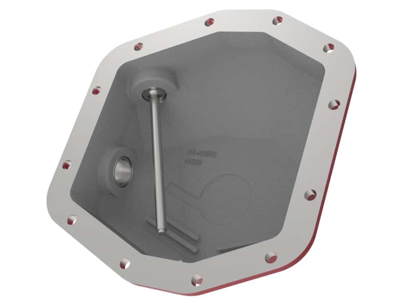 aFe — aFe Pro Series Rear Differential Cover Red 2018+ Jeep Wrangler (JL) V6 3.6L (Dana M220)
Differential Cover - view 3
