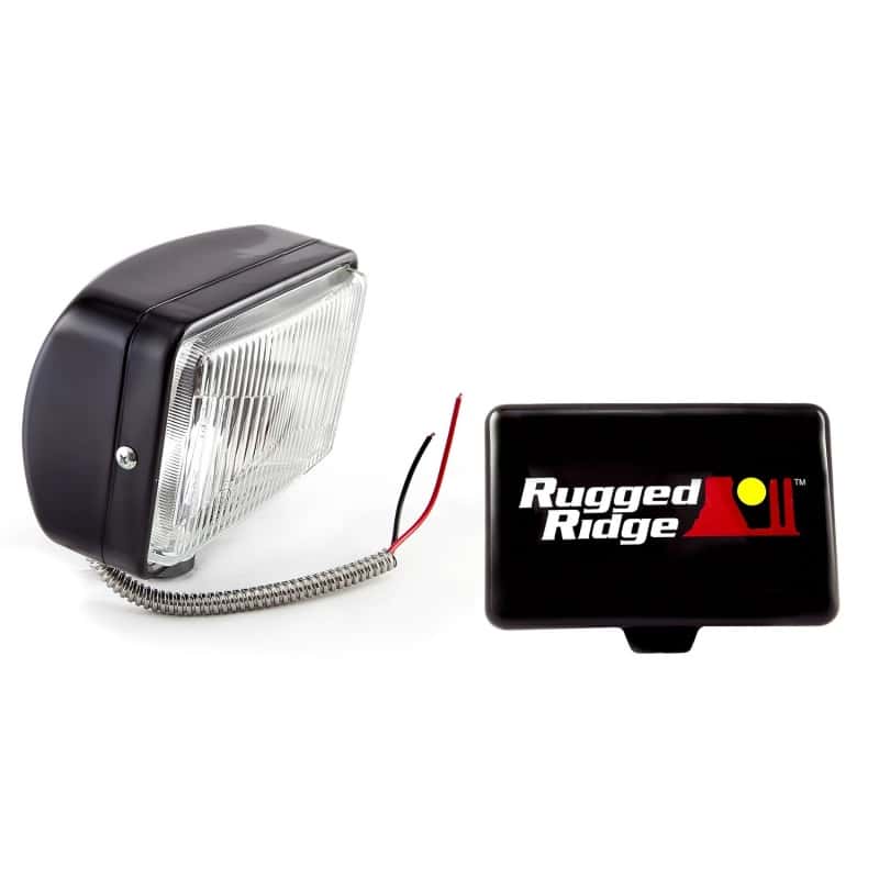 Rugged Ridge — Rugged Ridge 5-In x 7-In Halogen Fog Light Black Steel Housing
Offroad/Racing Lamp
OFFROAD_LIGHTING - view 1