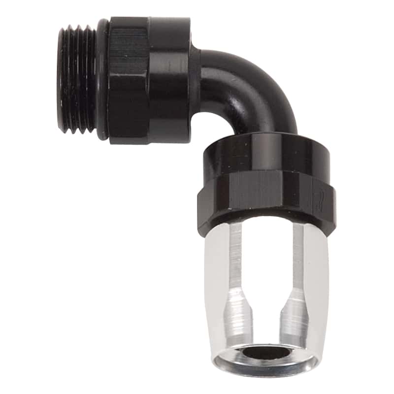 Russell — Russell Performance Hose End #6 to #6 Radius Inlet Port 90 Deg Blk/Clr
Hose Fitting - view 2