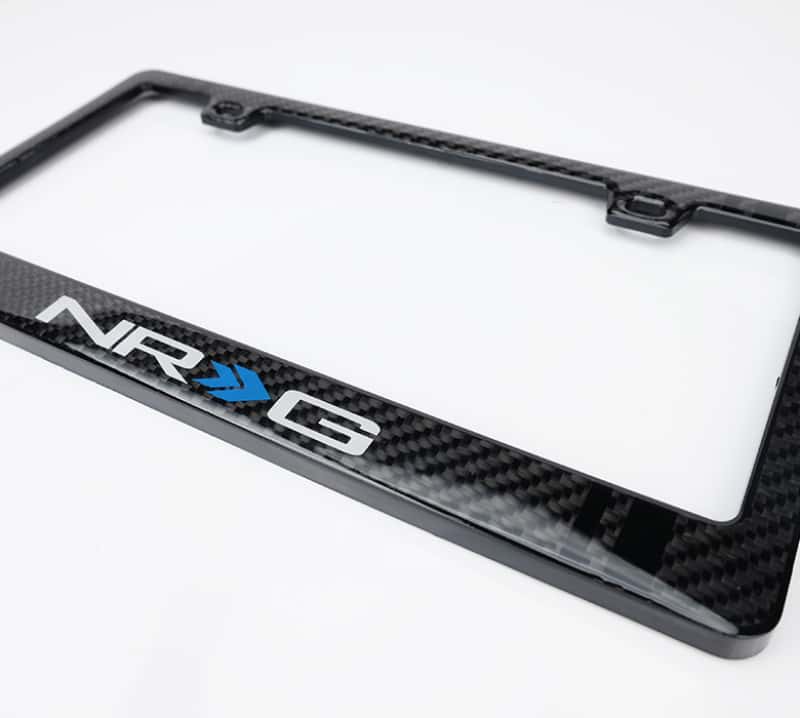 NRG — NRG Carbon License Plate Frame/ Fiber Poly Dip Finish Wet w/ NRG Logo - view 3