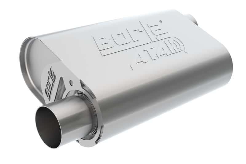 Borla — Borla CrateMuffler SBC Hot 350/383 3inch Offset/Offset 14in x 4.35in x 9in Oval Muffler
CrateMuffler
Muffler - view 3